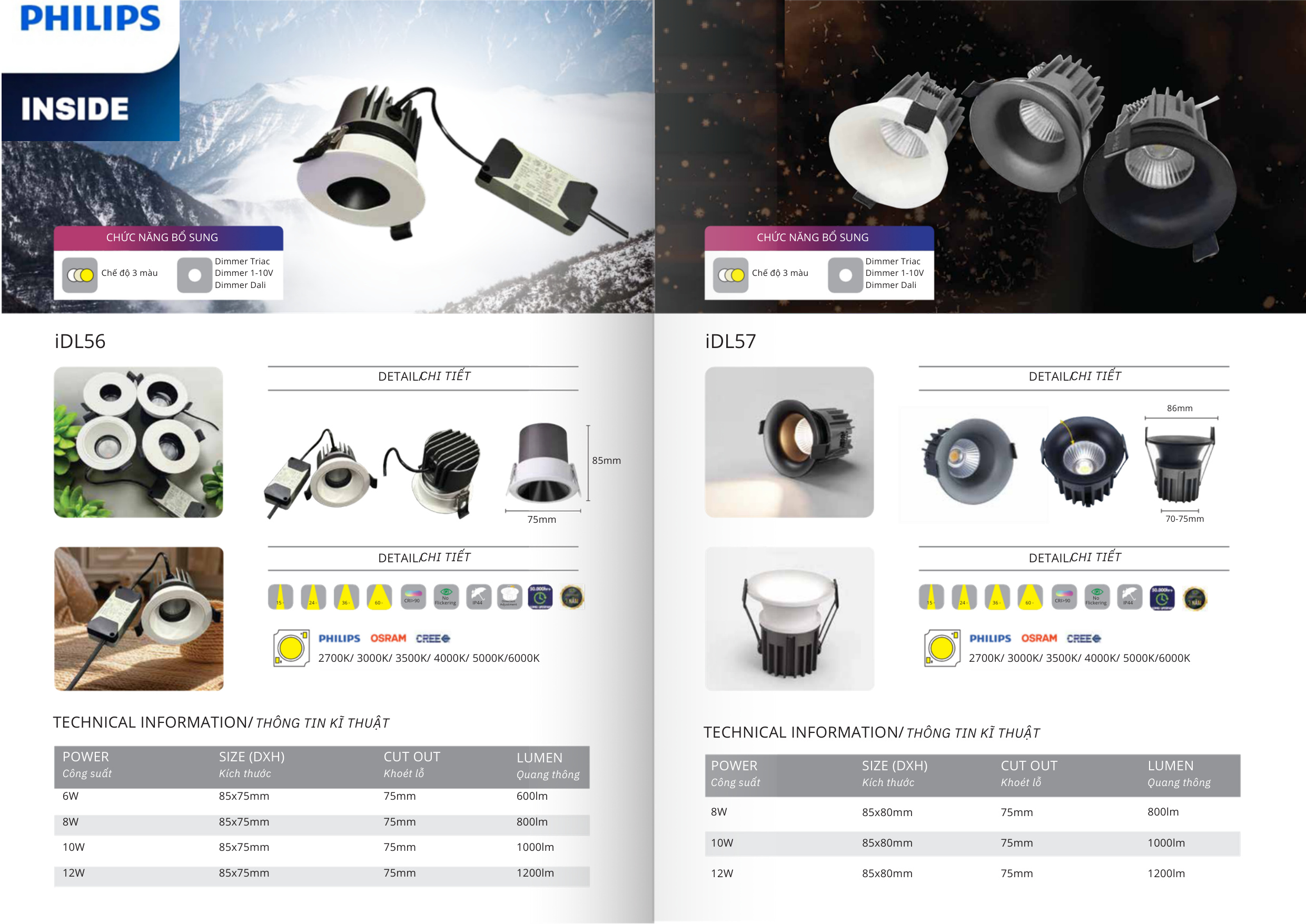 Trang Catalogue 2026 Đèn LED Âm Trần Downlight Citilight IDL56