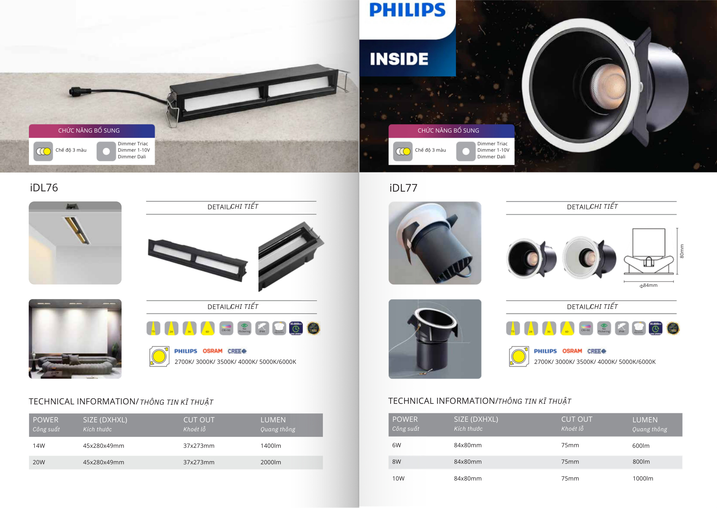 Trang Catalogue 2026 Đèn LED Âm Trần Downlight Citilight IDL76