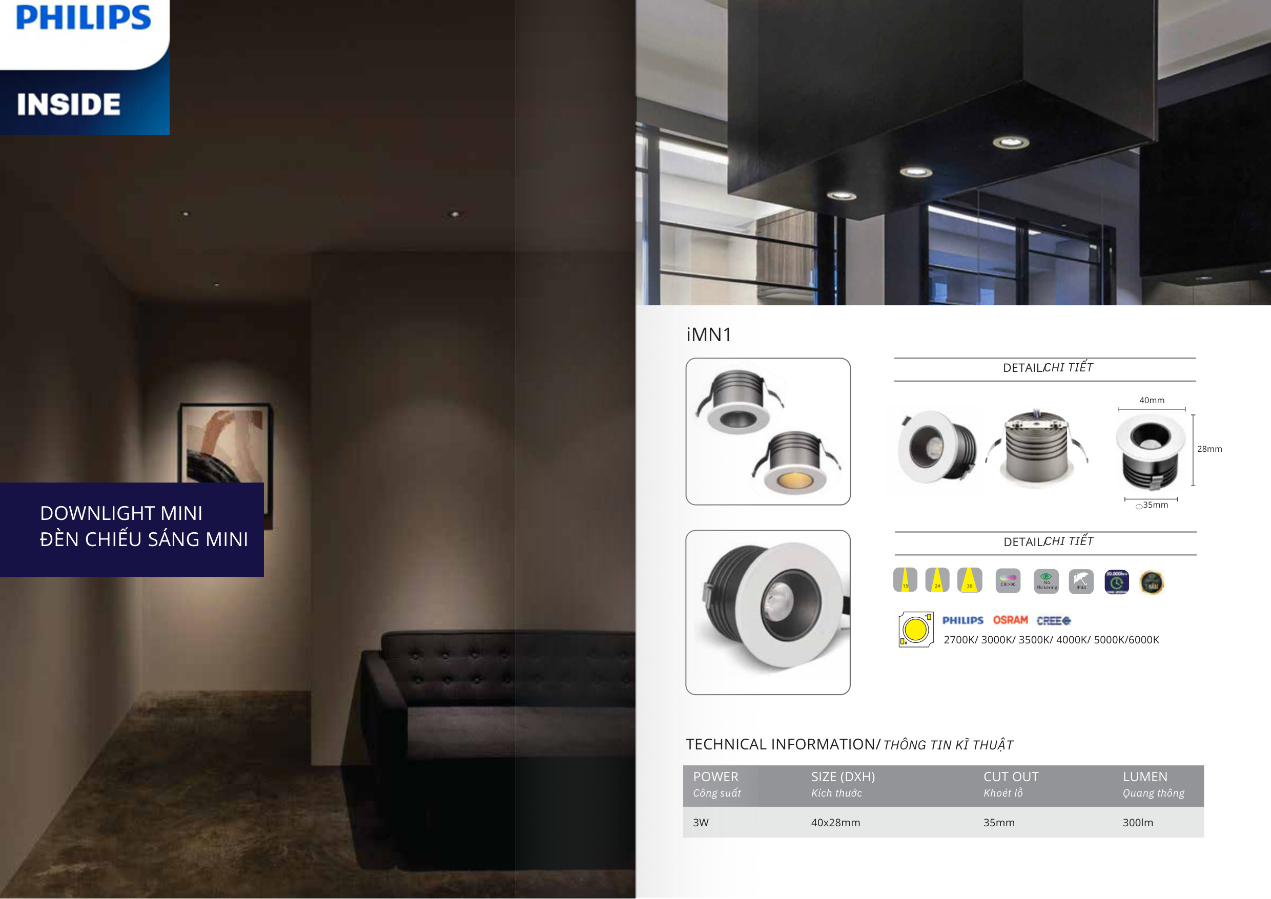 Trang Catalogue 2026 Đèn LED Âm Trần Downlight Citilight IMN1